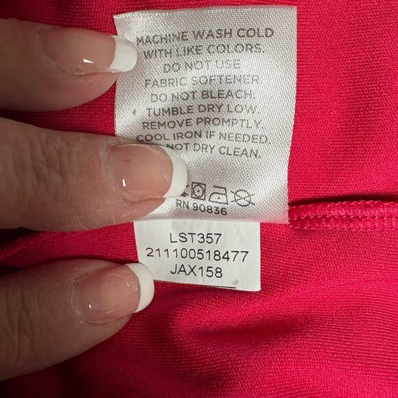 Sport-Tek Top Womens Size Large Fuchsia Long Sleeve Pullover Comfy Activewear - Picture 8 of 9